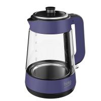 Beko CM 5964 W Floral Mor 1900 W Cam Demlikli Çay Makinesi